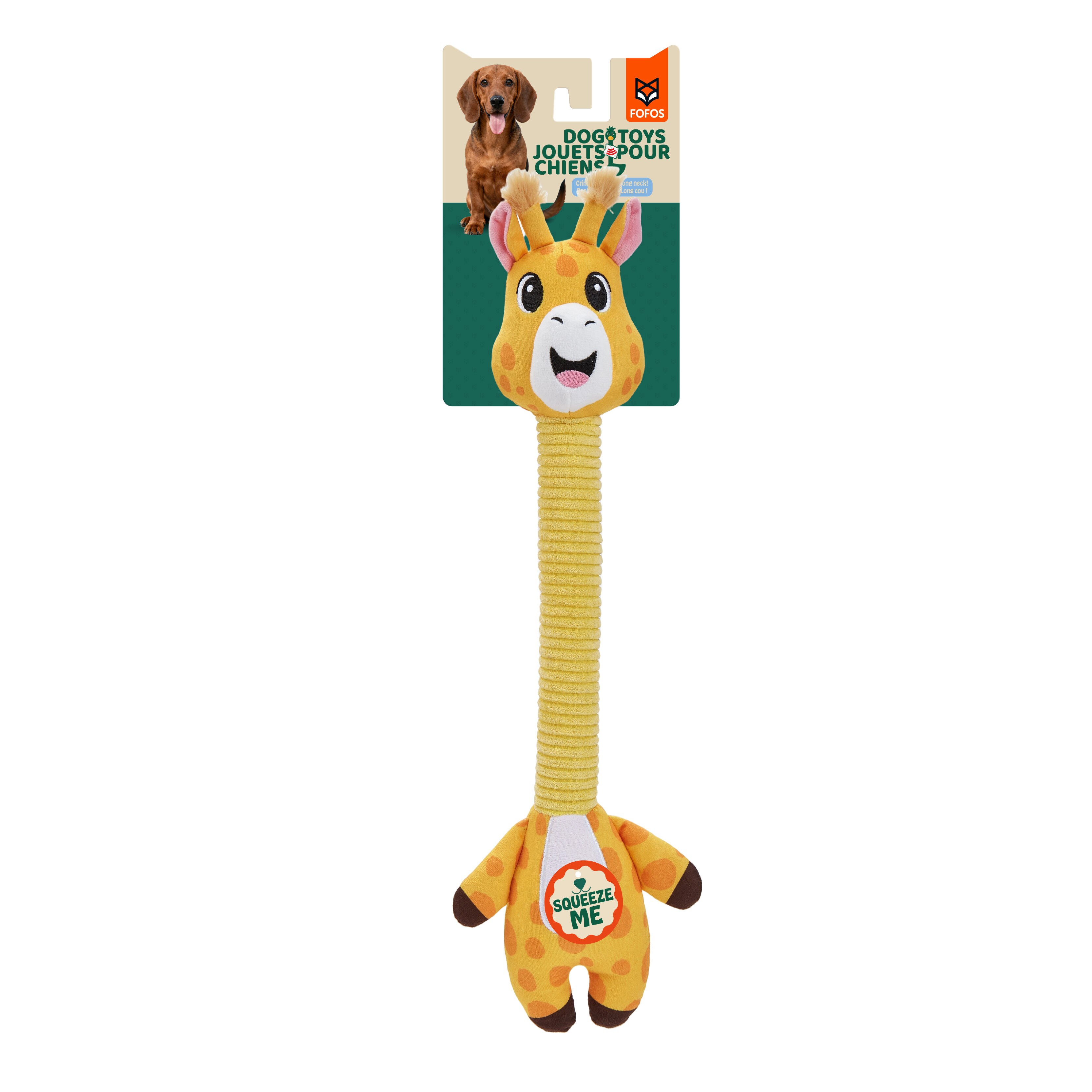 Juguete para Perro de Cuello Largo con Sonido Crinkle &ndash; Jirafa, , large Imagen numero 1