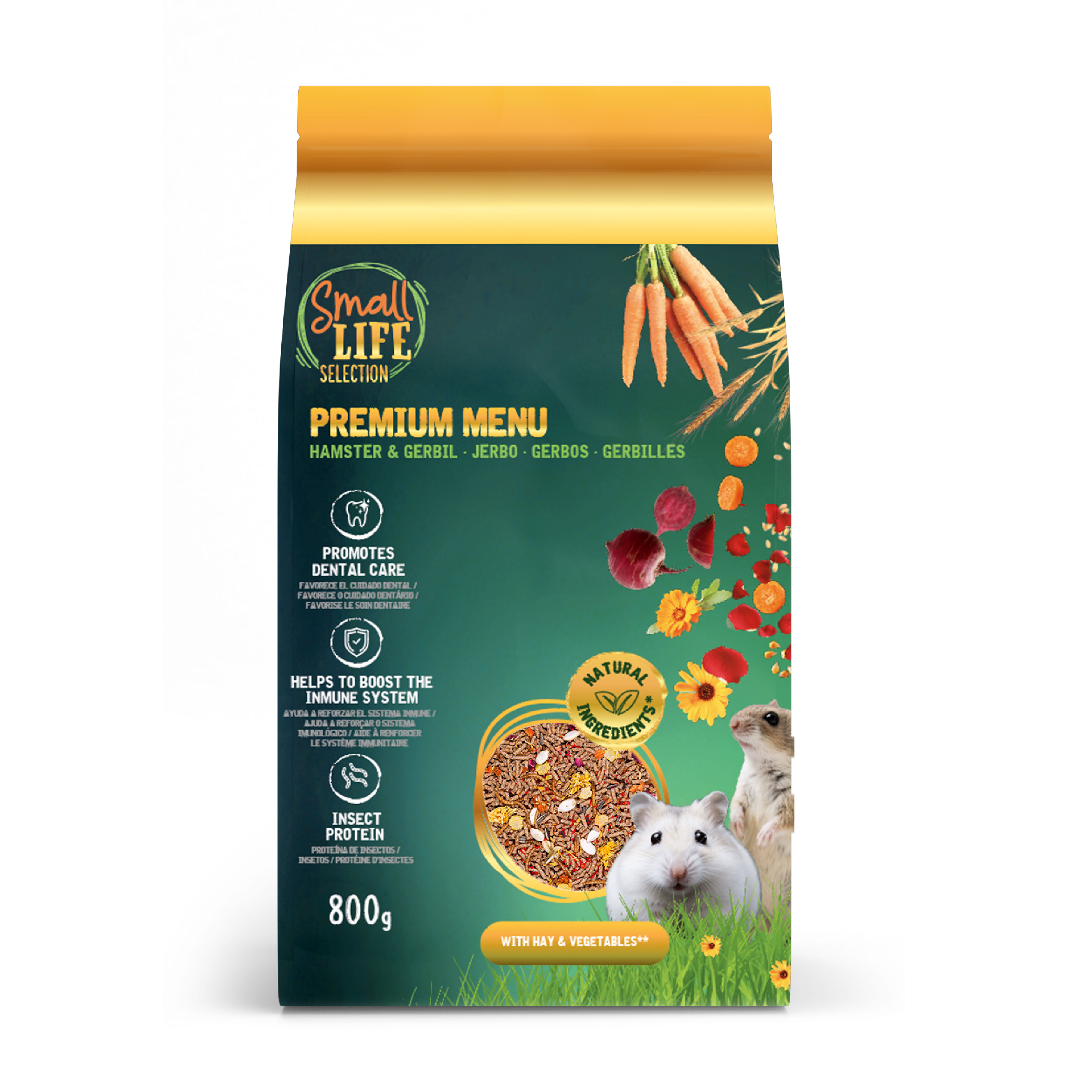 0.8 kg Small Life Premium Men&uacute; Pienso para h&aacute;mster, , large Imagen numero 1