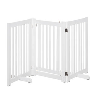 PawHut Barrera de Madera Valla para perros