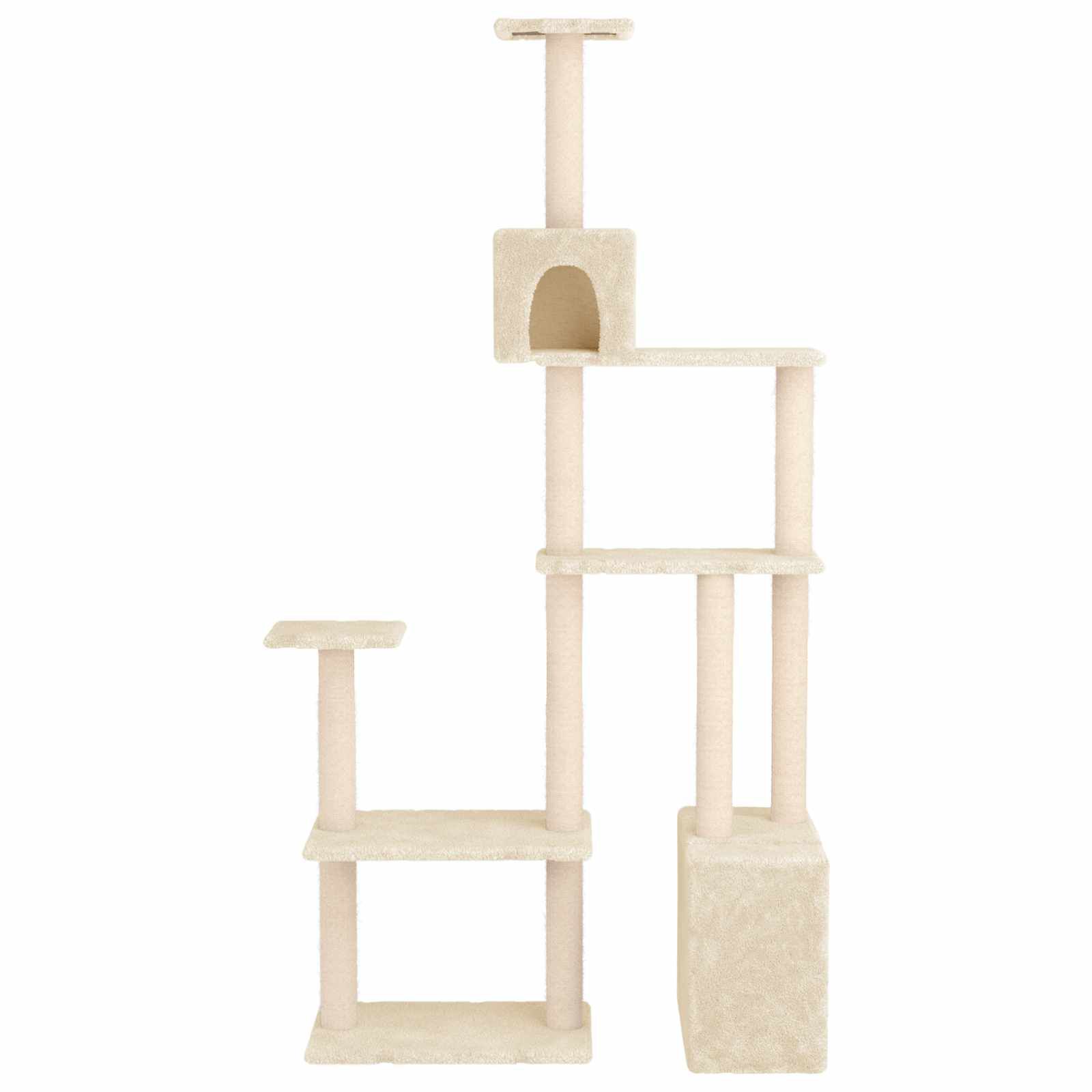 vidaXL &Aacute;rbol para gatos con postes de sisal &Aacute;rbol rascador Torre Juego Gatitos, , large Imagen numero 3
