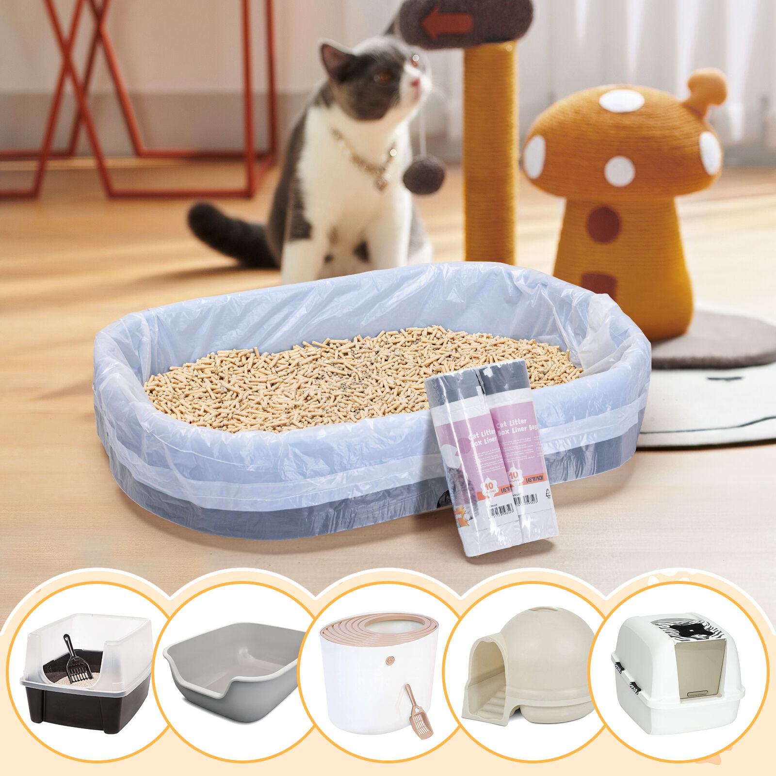 Nobleza Bolsas Sanitarias para areneros de gatos thumbnail