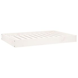 VidaXL Estructura rectangular cama de madera blanca para perros