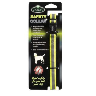 Collar de seguridad para perros color Amarillo Reflectante