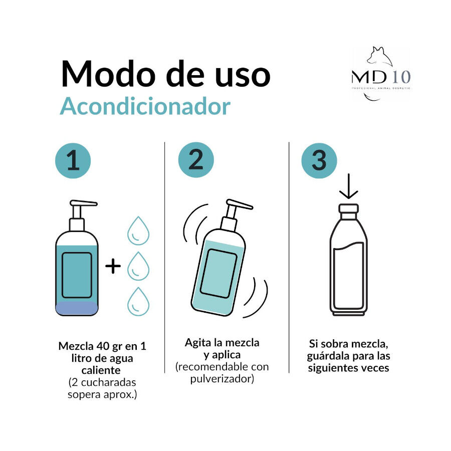 MD-10 Acondicionador hidratante S&uacute;per Volumen para Perros, , large Imagen numero 2