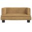 vidaXL Cama para perros de terciopelo marrón 60x40x30 cm, , large indicador imagen numero 3