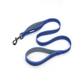 APEX DOG GEAR correa de nylon con doble asa azul para perros
