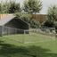 vidaXL Caseta perros exterior con corral 4x3x1,9 m acero galvanizado, , large indicador imagen numero 12