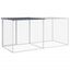 vidaXL Gallinero con techo acero galvanizado antracita 203x98x90 cm, , large indicador imagen numero 4