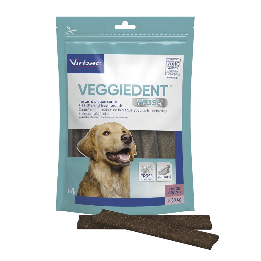 Virbac Snacks Dentales Veggiedent Fresh para perros de raza grande thumbnail