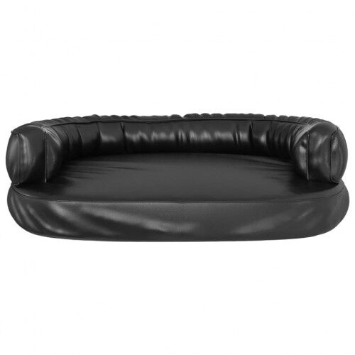 Vidaxl sof&aacute; acolchado rectangular negro para perros, , large Imagen numero 9