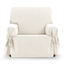 Protector Funda Sillon Sofa 1 Plaza con lazos. Color Marfil. 1 Plaza (80 - 120 cm), , large indicador imagen numero 1
