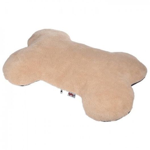 Colchón polar con forma de hueso para perros color Marrón, , large image number null