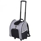 Transportin PawHut 2 en 1 Mochila/Carrito color Gris, , large image number null