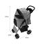 Cochecito Gris tejido Plegable para Mascotas con Cubierta lluvia Carrito Perros Gatos, , large indicador imagen numero 5