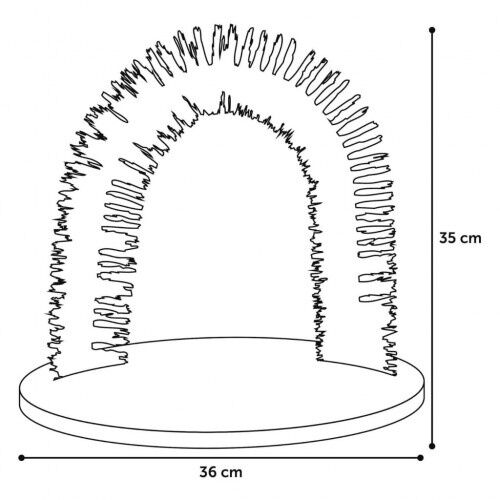 Flamingo triomf cepillo en forma de arco gris para mascotas, , large Imagen numero 5