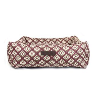 Cama impermeable Ikat para perros color Burdeos, Cama impermeable Ikat para perros color Burdeos