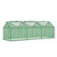 Outsunny Invernadero de Terraza 180x60x60 cm Caseta de Jardín Acero con 3 Ventanas Enrollables Vivero Casero para Cultivo de Plantas Verduras Flores Verde, , large indicador imagen numero 1