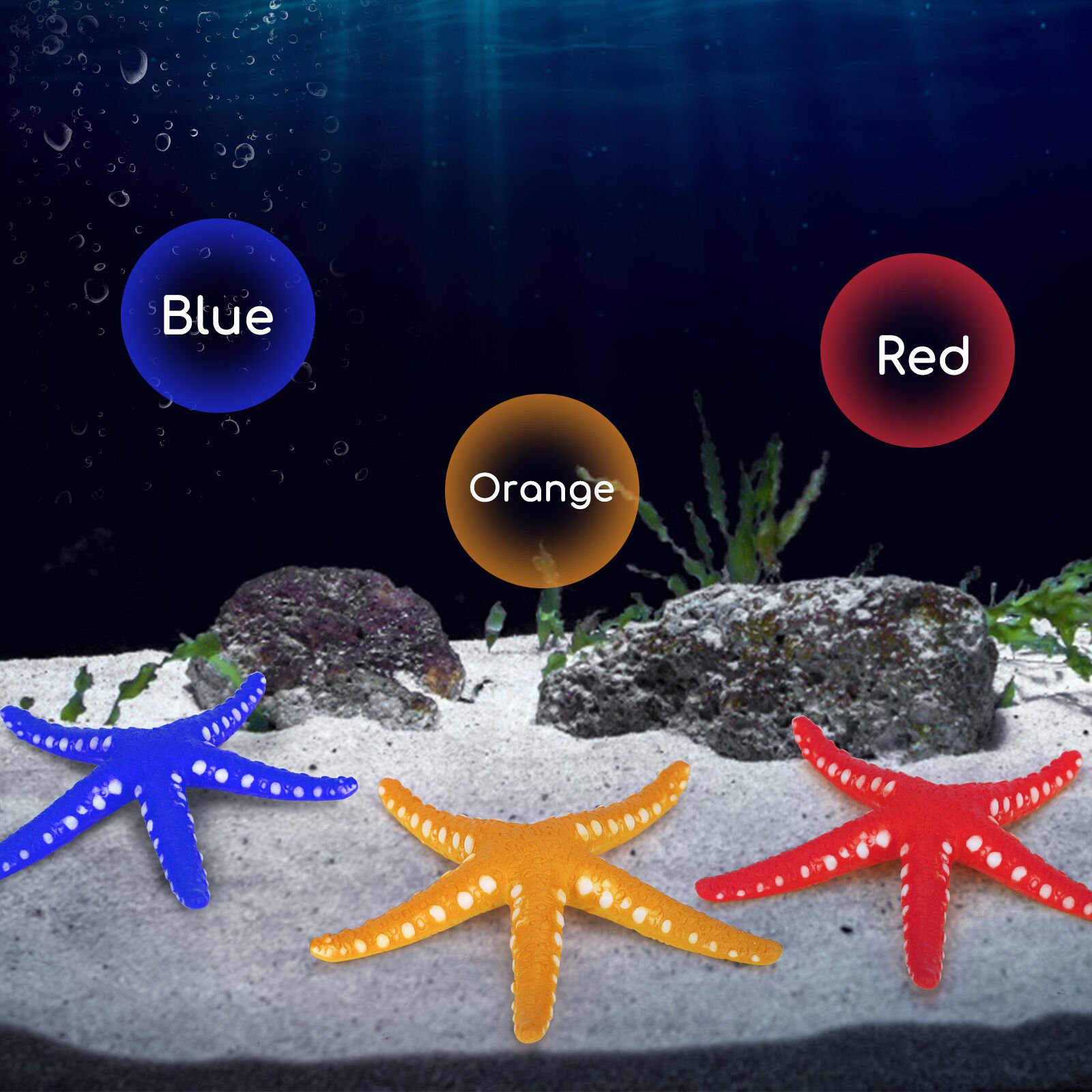 Nobleza Adorno Acuario Estrella de Mar Fluorescente para Peces thumbnail