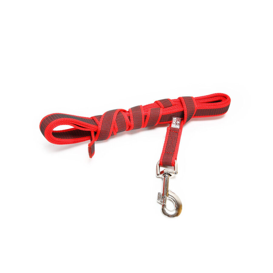 Julius K9 Correa de Adiestramiento Engomada Roja para perros thumbnail