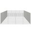 vidaXL Recinto corral animales 24 paneles hierro galvanizado 54x60 cm, , large indicador imagen numero 9