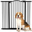 PawHut Barrera para Perros Negro, , large indicador imagen numero 1