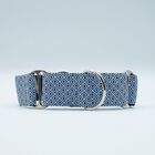 Baona collar martingale zanzibar de nylon reciclado azul para perros, , large image number null
