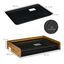PawHut inodoro de acero inoxidable y madera marrón oscuro y negro para perros, , large indicador imagen numero 3