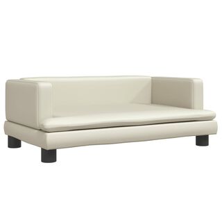 Vida XL Cama en forma de sofá Blanca para perros