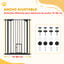 PawHut Barrera de Seguridad Negro, , large indicador imagen numero 4