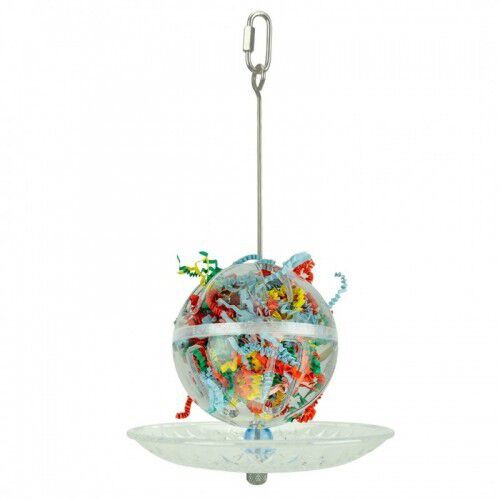 Comedero portafrutas rellenable para loros color Transparente, , large Imagen numero 2