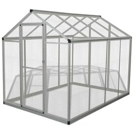 Pajarera de aluminio grande para pájaros