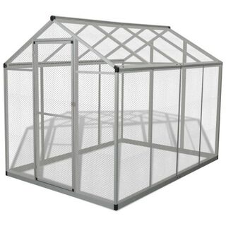 Pajarera de aluminio grande para pájaros