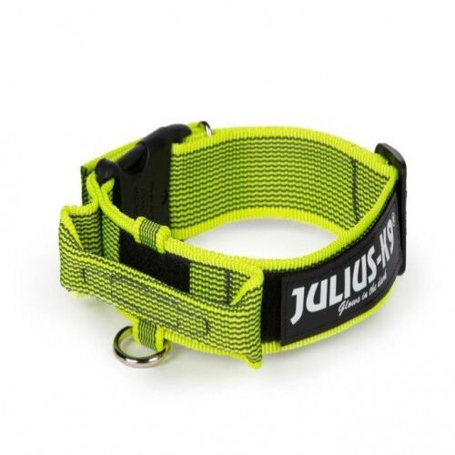 Collar con asa y doble cierre Julius K9 color Ne&oacute;n, , large Imagen numero 1