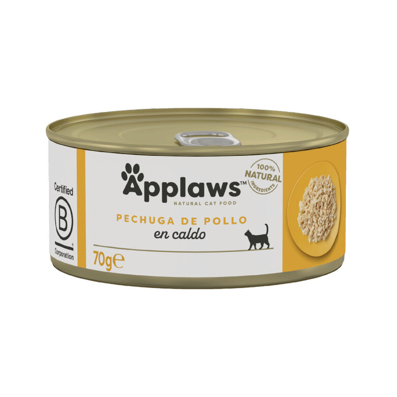 24 latas x 70 g Applaws Pechuga de Pollo lata para gatos ¡Pack ahorro!
