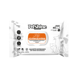 Petshine Toallitas h&uacute;medas Avena y Jojoba para perros y gatos