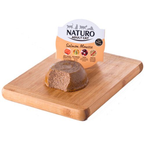 Naturo tarrina mousse de salm&oacute;n para gatos Imagen numero 1