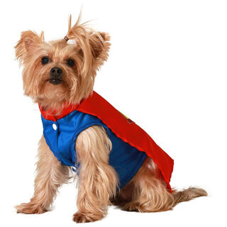 Atosa Disfraz Superhéroe azul y rojo para perros
