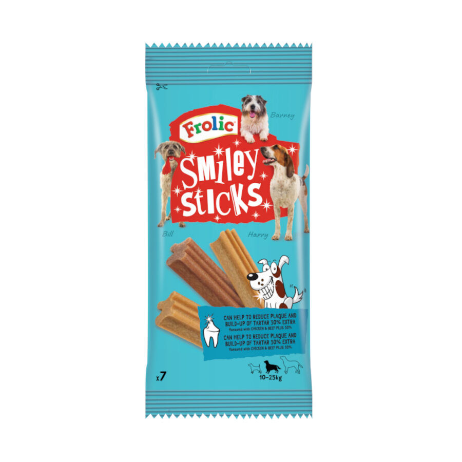 Frolic Snacks Dentales Smiley Sticks para perros thumbnail