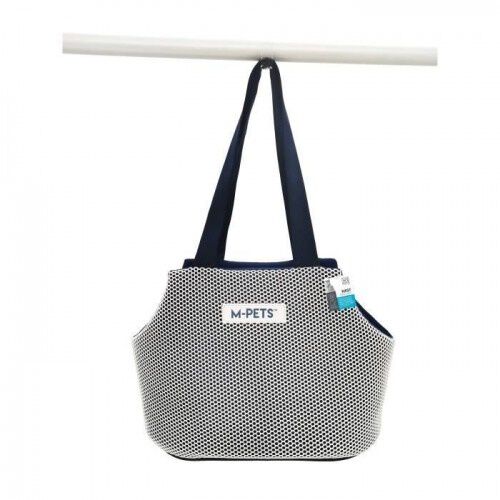 MPets nest bolsa de transporte azul y blanco para perros, , large Imagen numero 1