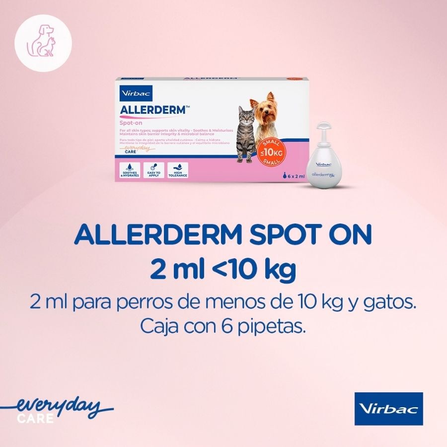 Virbac Allerderm spot on Pipetas dermatol&oacute;gicas para el cuidado de la piel Perros y Gatos., , large Imagen numero 2
