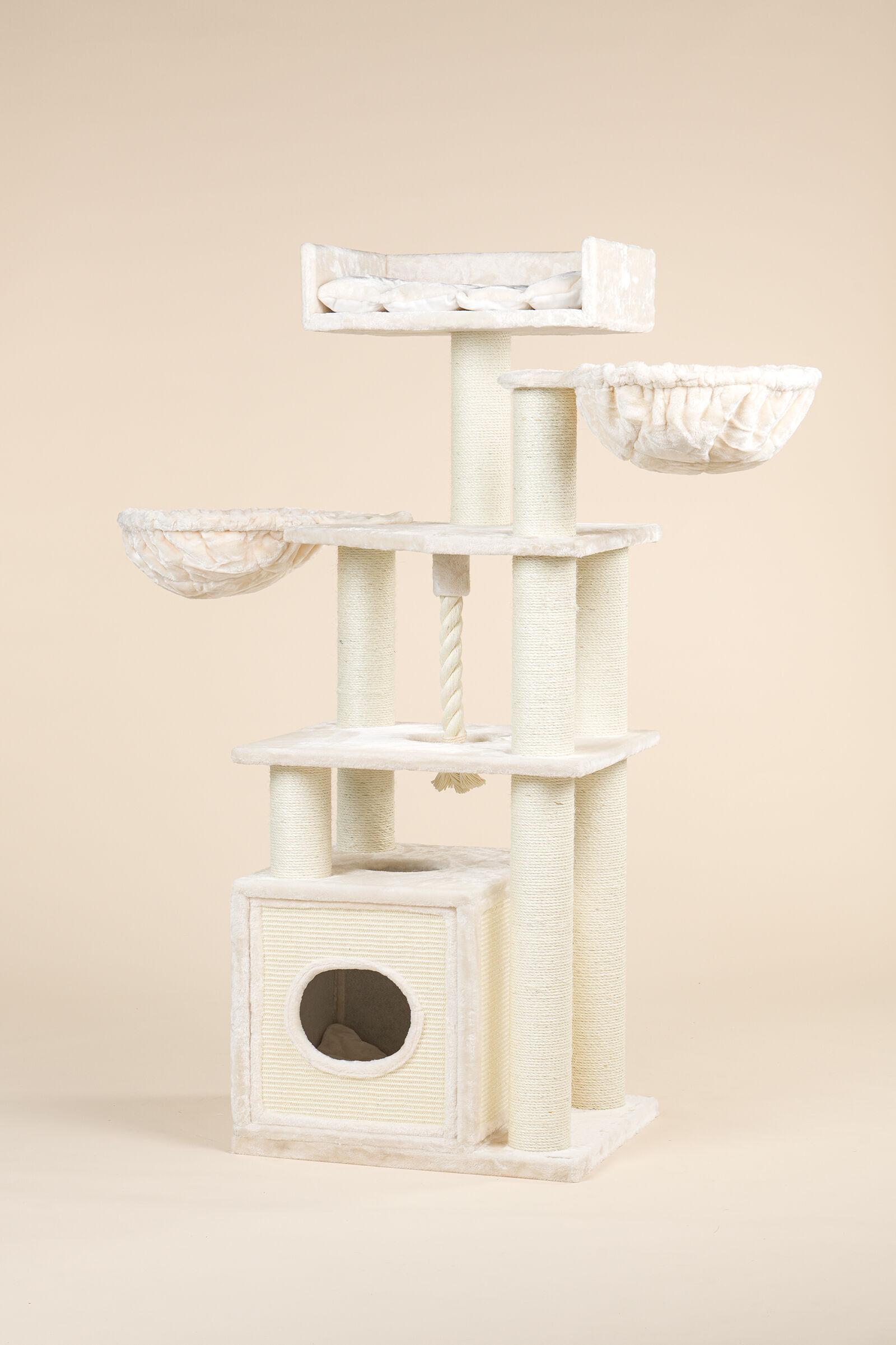 RHRQuality rascador relax plus beige para gatos, , large Imagen numero 4