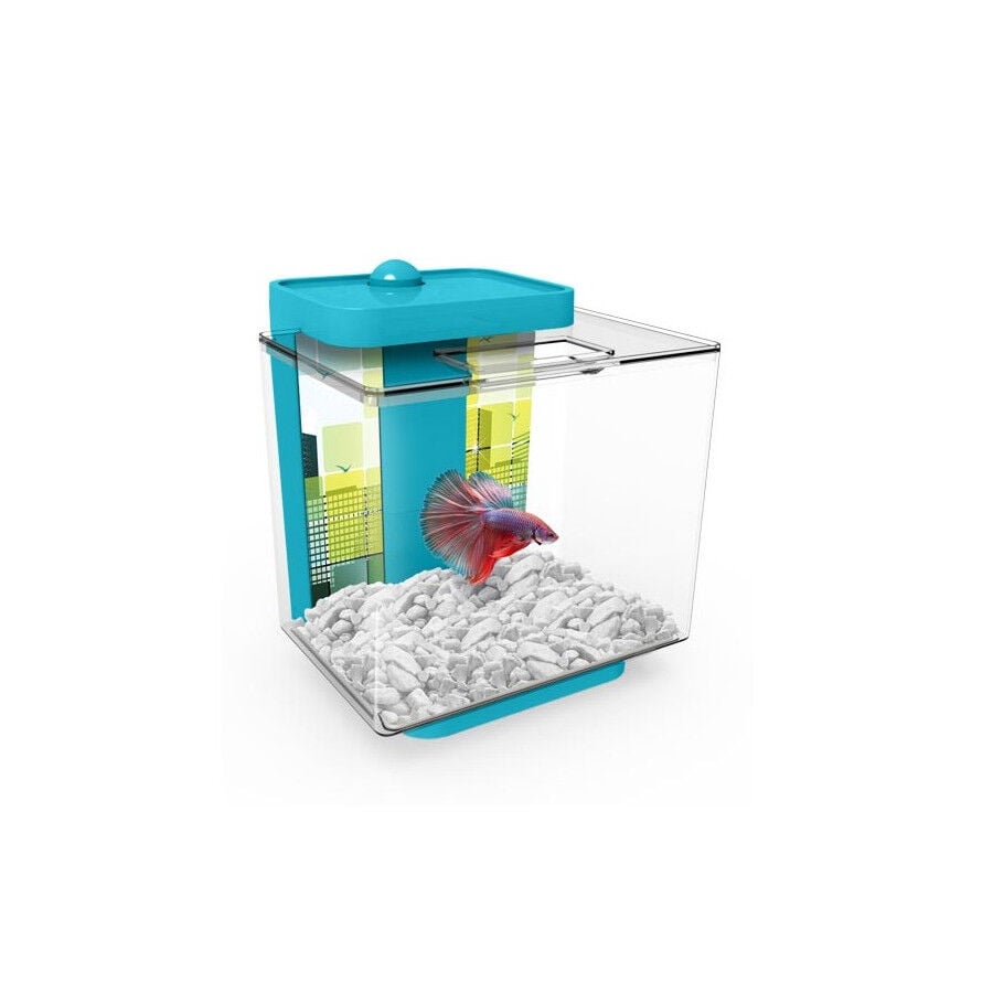 Marina Kit Acuario Azul bettera Betta Ez Care para peces