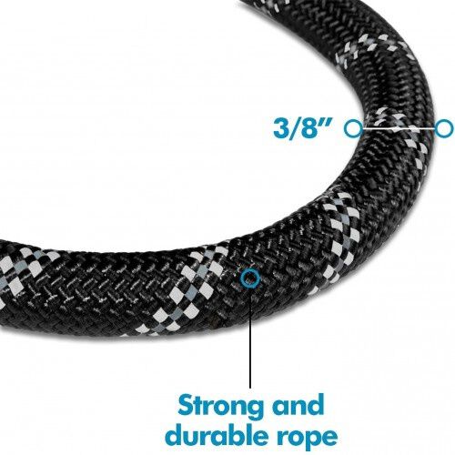 Edipets correa de adiestramiento con mango acolchado negra para perros thumbnail