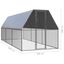 vidaXL Jaula gallinero de acero galvanizado 3x12x2 m, , large indicador imagen numero 34