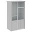 vidaXL Jaula de pájaros acero galvanizado gris 215x78x200 cm, , large indicador imagen numero 5