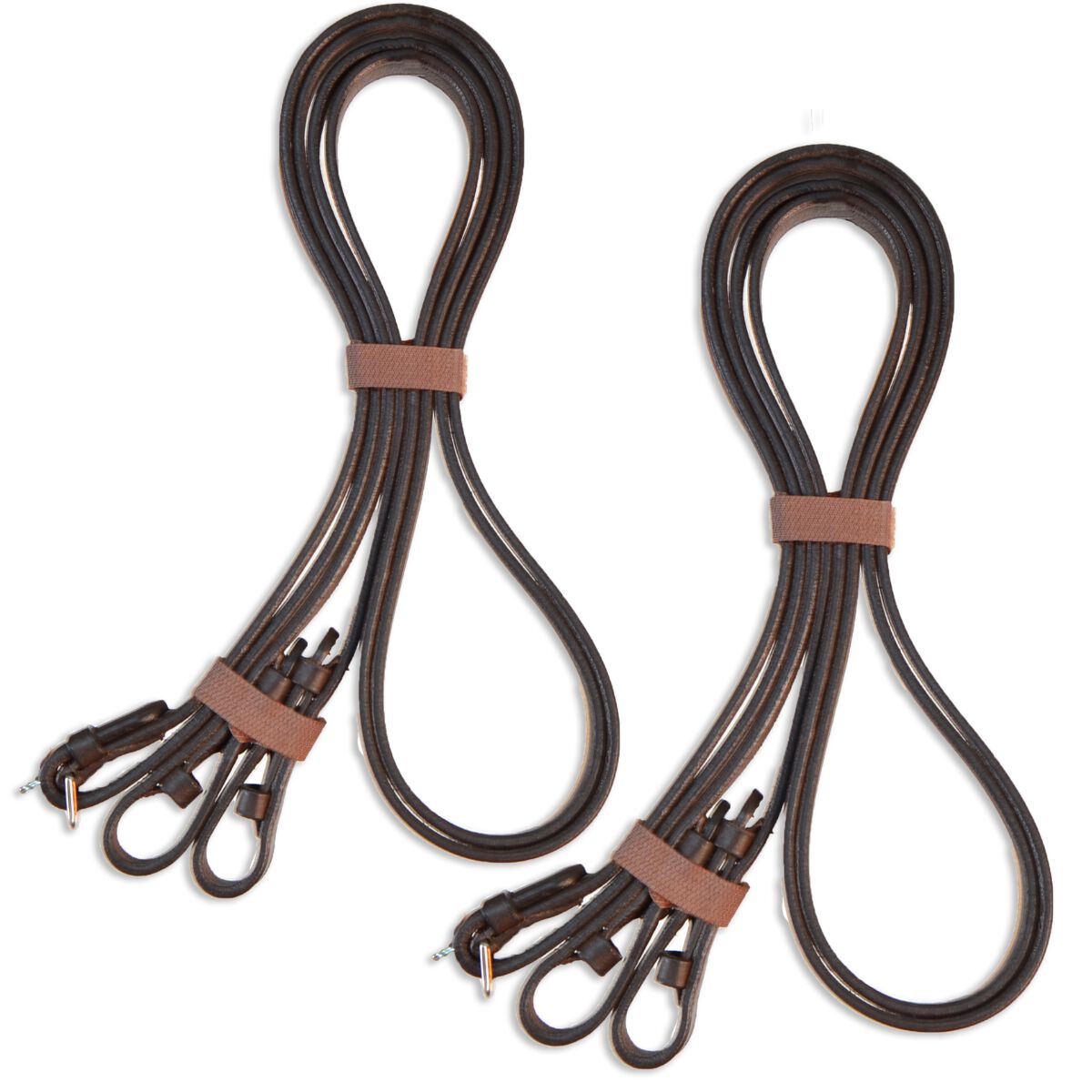 Guarnicioneria Los Nietos Cabezal Inglés Con Doble Rienda para caballos thumbnail