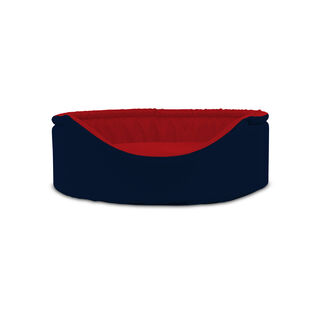 Gauty Cama Redonda Tela Impermeable azul y rojo para Perros y Gatos 