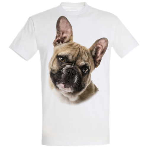 Camiseta Bulldog Franc&eacute;s color Gris, , large Imagen numero 1