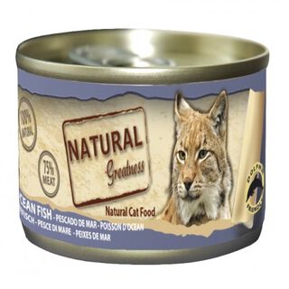 Pack de 12 latas de comida húmeda para gatos sabor Pescado de Mar, Pack de 12 latas de comida húmeda para gatos sabor Pescado de Mar