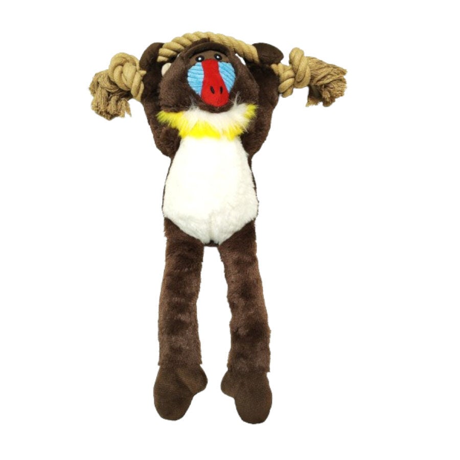 Tootoy! Comfort Hanging Monkey Cuddler peluche con sonido para perro thumbnail
